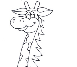 happy giraffe to color