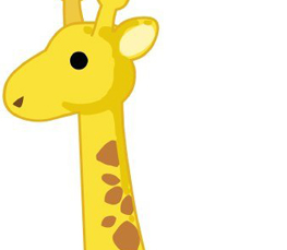 yellow giraffe cartoon